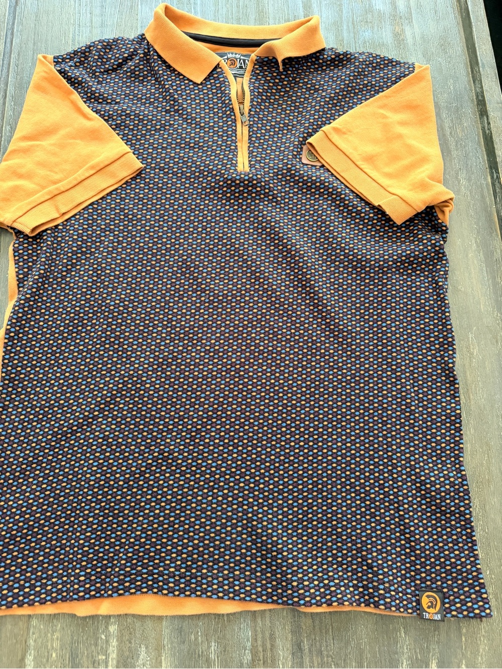 Men's Polo pique Shirt 100% cotton by Trojan by Kingston Jamaica to London st